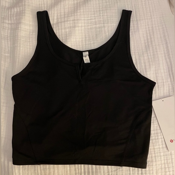 Lululemon Cropped Henley Tank - Picture 1 of 4